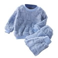 thumbnail image 5 of Mercatoo Baby Girls Boys Plush Pullover and 𝐅𝐥eece Sweatpant Set Baby Toddler Rompers 𝐏ajama Winter Warm Outfits, 5 of 5