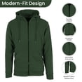 thumbnail image 2 of Men's 2-Piece Fleece-Lined Full Zip Hoodie & Jogger Set, 2 of 5