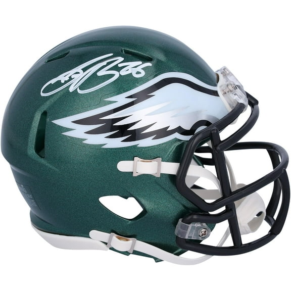 Saquon Barkley Philadelphia Eagles Autographed Speed Mini Helmet - Fanatics Authentic Certified