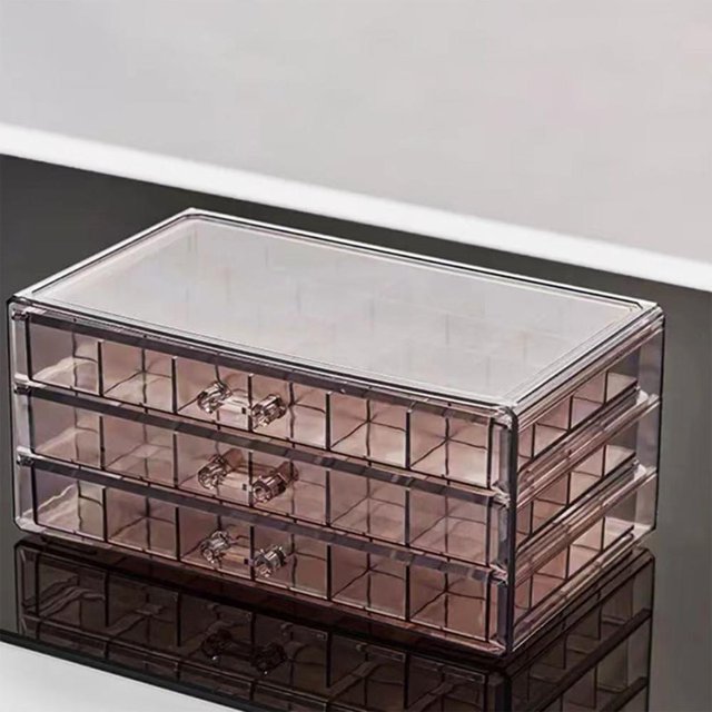 Feltree Jewellery Storage Box Transparent Multi-layer Large Capacity Ring Earring Necklace Bracelet Home Drawer Jewellery Box