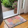 thumbnail image 2 of Pioneer Flower Floral Print Pattern Door Rugs,Washable Non Slip Door Mats Indoor,Decorative Door Mats,Entry Mat Indoor for Entrance,Bedroom,Kitchen,Bathroom,30"x17", 2 of 6