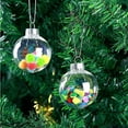 thumbnail image 5 of Christmas Clear Baubles Clear Fillable Xmas Tree Ornament Christmas DÃ©corï¼1Pcï¼ Hangs Home Decor, 5 of 7