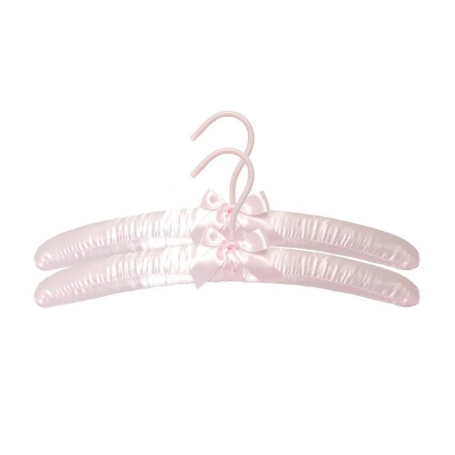 Perchas acolchadas de tela para ropa para mujer, juego de 6 perchas de primera calidad para armario, percha de novia para vestido de novia, suéter