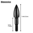 thumbnail image 2 of MesaSe Archery Field Points for Arrows Tips  12Pcs Target Practice Heads Small Game  Screw-in Bullet Points Broadheads for Crossbow Recurve Bow Compound Bow Hunting Shooting, 2 of 9
