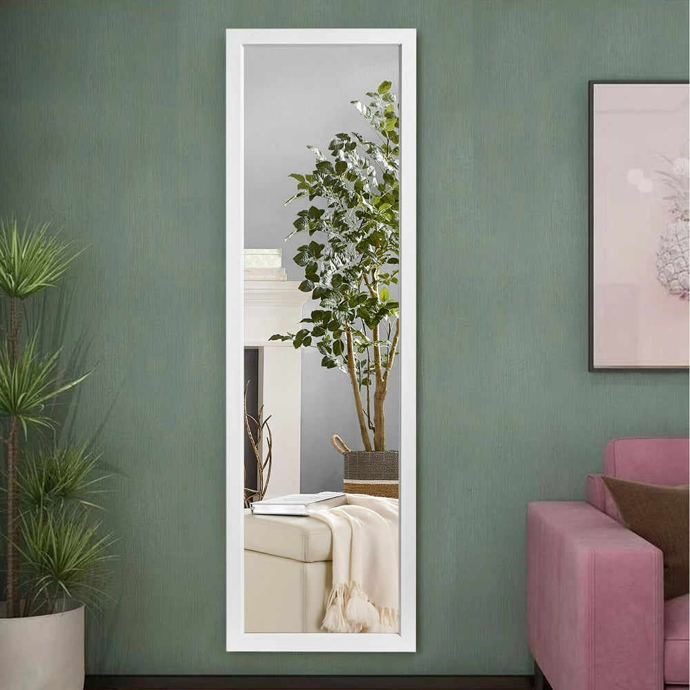 NeuType 55" x 16" White Full Length Mirror Floor Mirror Wall Mounted