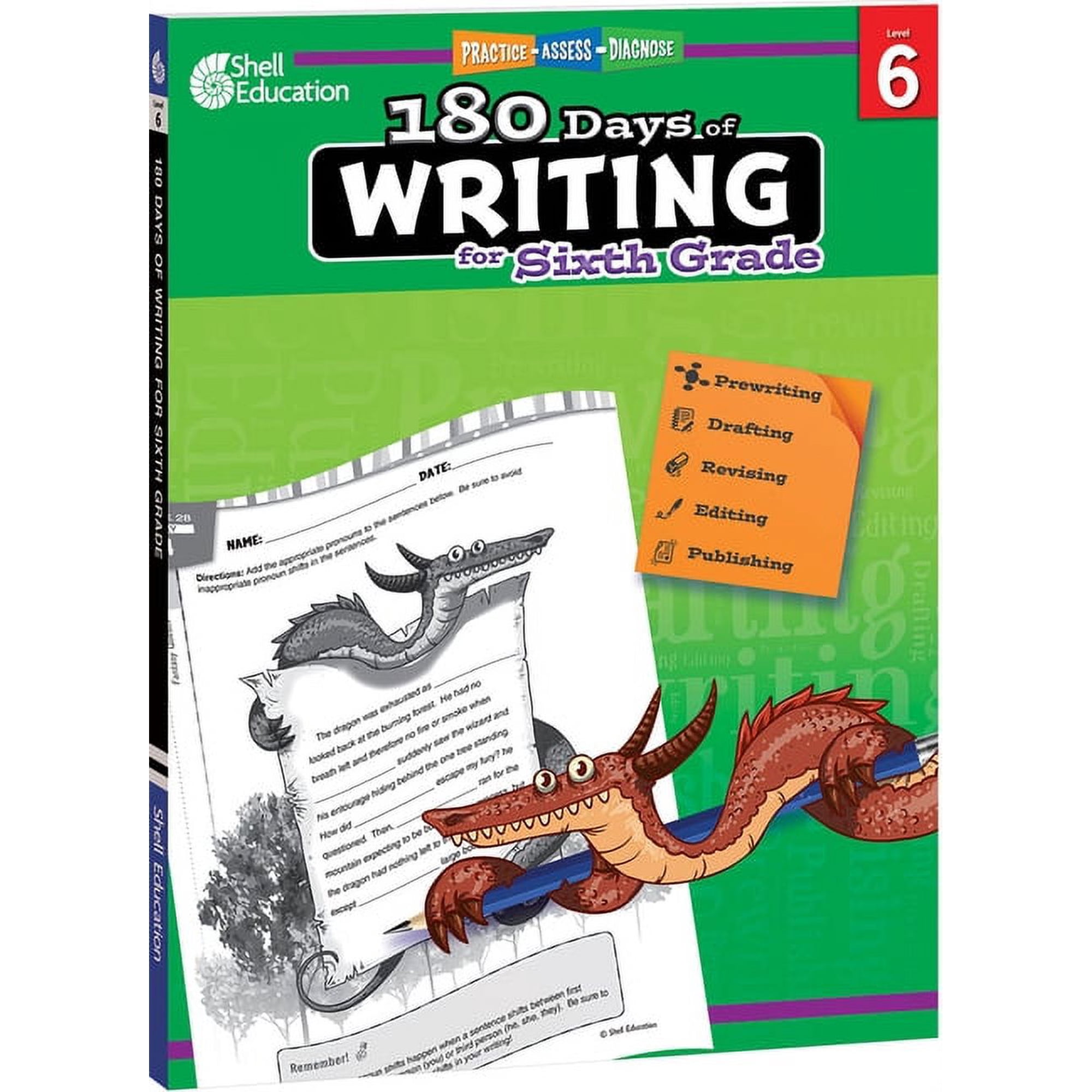 180 Days(r) 180 Days(r) Writing for Sixth Grade: Practice, Assess, Diagnose, (Paperback)