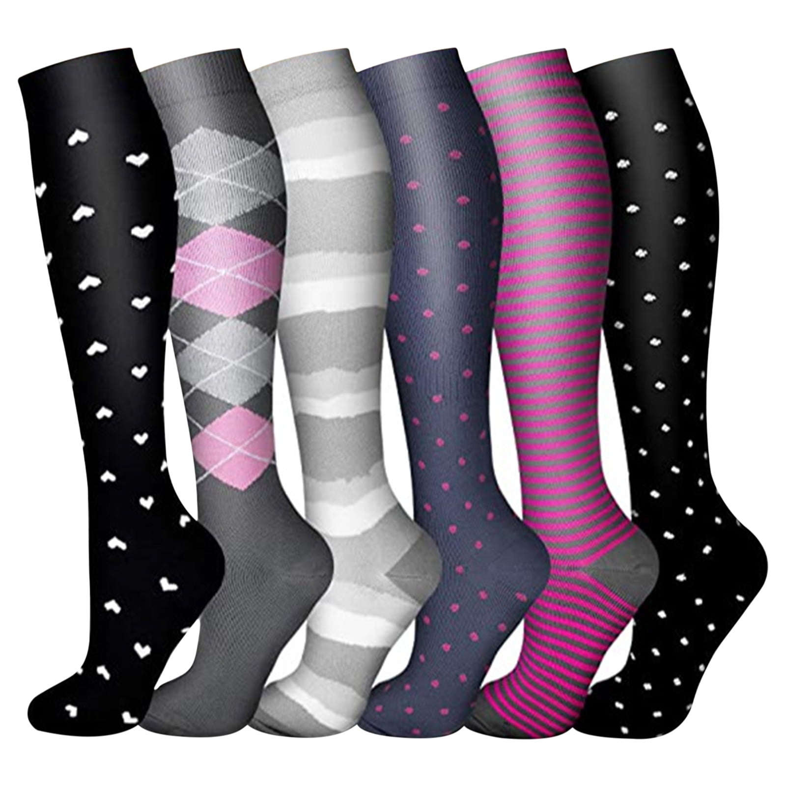 EQWLJWE Leisure Sports Compression Socks Men's And Women's Outdoor Long