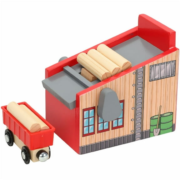 UPKOCH 1 Set Wooden Train Toy Building Blocks Wood for Kids Birthday Children's Day