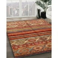 thumbnail image 2 of Ahgly Company Indoor Round Contemporary Brown Oriental Area Rugs, 3' Round, 2 of 6