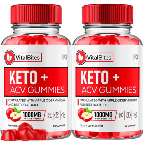 Vital Bites Keto ACV Gummies Maximum Strength Weight Management Supplement 120 Gummies