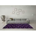 thumbnail image 3 of Ahgly Company Indoor Rectangle Abstract Purple Modern Area Rugs, 3' x 5', 3 of 4