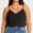 *Black, variant on ClodeEU Women's V Neck Lace-Trimmed Tank Top,Loose Fit Casual Solid Color Camisole Beige,Women's Plus L