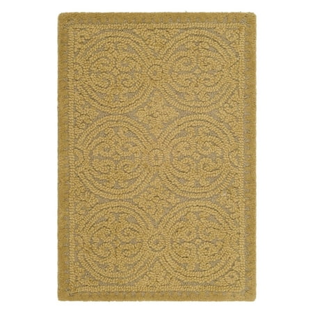 - Safavieh Cambridge Hand-Tufted Light Gold Area Rug