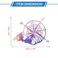 thumbnail image 4 of Unique Bargains Reflective Bumper Decal Multicolor Laser Square Mountain Compass Pattern Reflective Car Sticker Personalized Decoration Vehicle Body or Door or Window, 4 of 7