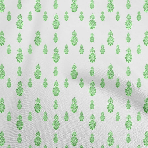 oneOone Polyester Spandex Light Green Fabric Block Sewing Material Print Fabric By The Yard 56 Inch Wide