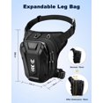 thumbnail image 4 of Bolsa de muslo ISEYOU, bolsa de pierna caída para mujer y hombre, bolsa de moto, 4 of 7