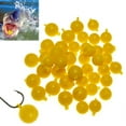 thumbnail image 4 of Hyasfey 40/50Pcs 10/12MM Carp Fishing Half Floating Ball Corn Flavor Mini Soft TPR Hook Lure with Hole Freshwater Saltwater Bass Trout Fishing Accessories, 4 of 7