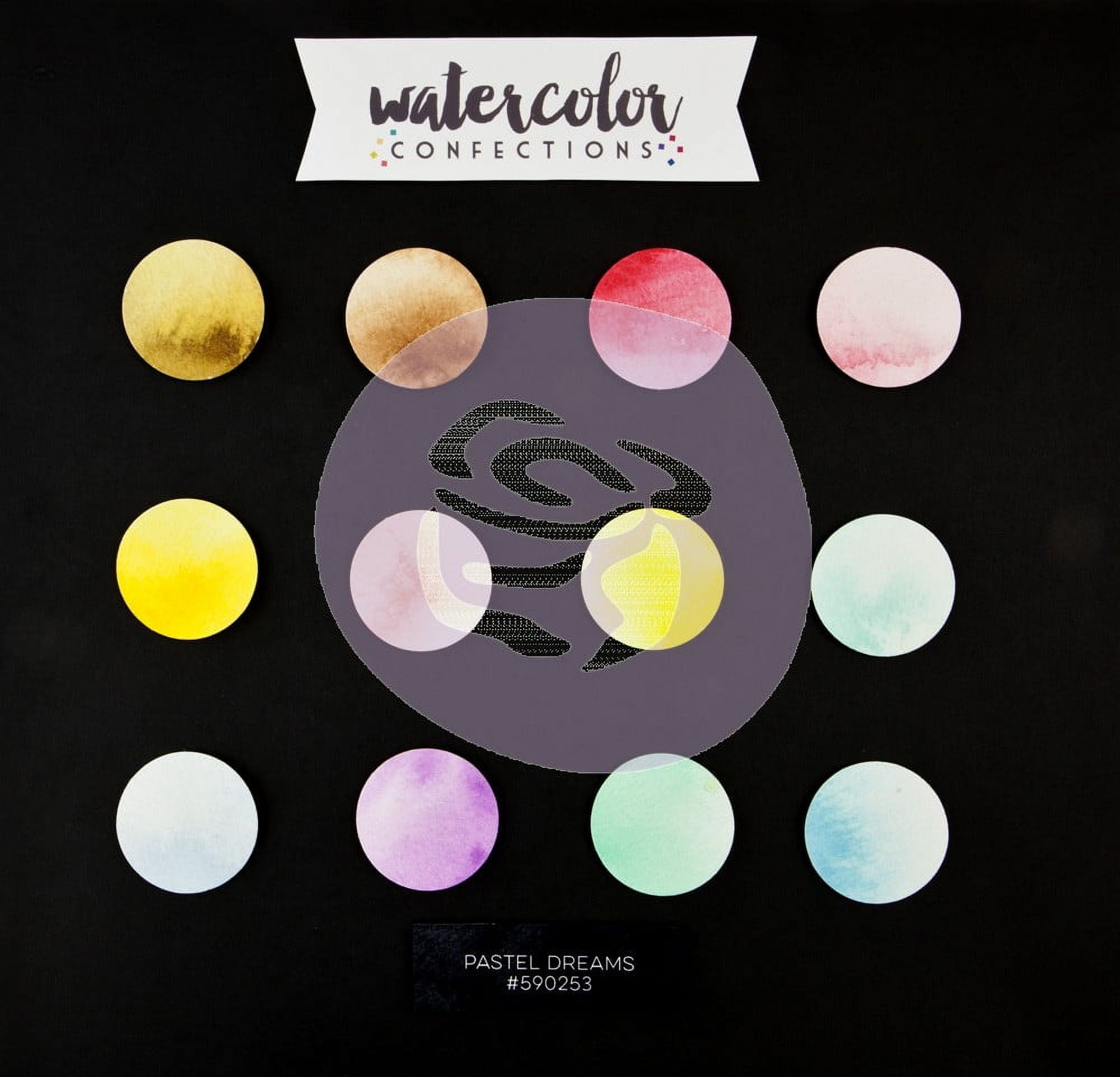 Prima Watercolor Confections Watercolor Pans 12/Pkg-Pastel Dreams