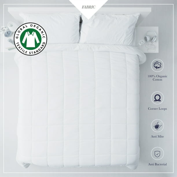 Gots Certified Cotton Down Alternative Duvet Insert King