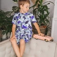 thumbnail image 4 of Balery Butterflies Conjunto de Pijama Infantil de Manga Corta con Estampado – Ropa de Dormir de Algodón Suave-Large, 4 of 6