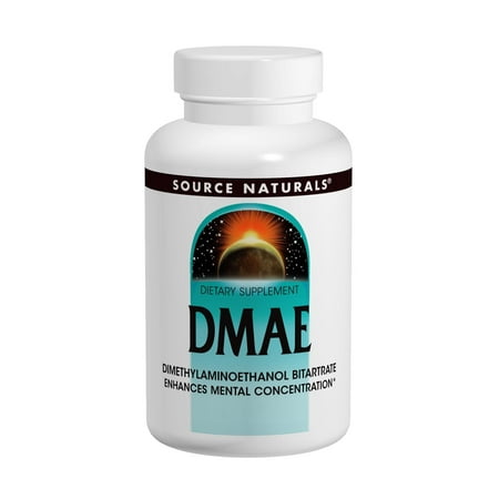 Dmae Dimethylaminoethanol 100 Tablets - Source Naturals DMAE 351mg, 100 capsule