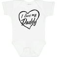 thumbnail image 3 of Inktastic I Love My Daddy in Black Chalk Heart Boys or Girls Baby Bodysuit, 3 of 5