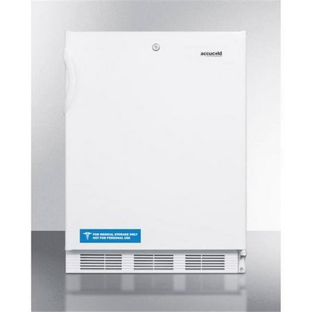 ADA compliant all-refrigerator for freestanding general purpose use  with lock  flat door liner  auto defrost operation and white exterior