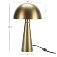 thumbnail image 4 of 16" Modern Iron Mushroom Gold Table Lamp Set of 2 - Nourison, 4 of 6