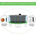 thumbnail image 6 of CITYLE 16 FT 1500 LBS Trampoline for Adults and 10 Kids, No Gap Design Heavy Duty Trampoline with Basketball Hoop, Outdoor Tramplines with Enclosure Net, 4 Wind Stakes, 6 of 8