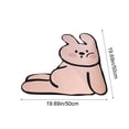 thumbnail image 3 of Tuvgenk Waterproof Bathroom Rugs Non Slip Quick Dry Bath Mat 2'X2' Pink Small Novelty Shower Mat, 3 of 6