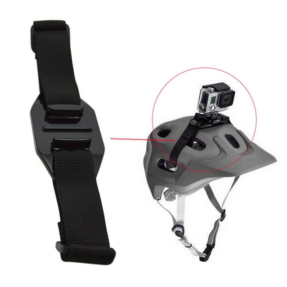 Adjustable Bicycle Sports Vented Action Camera Helmet Strap Mount Belt for