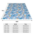 thumbnail image 3 of Pofeuu Cute Chickens and Flowers Print Ultra-Soft Micro Fleece Blanket,for Bed Or Sofa,All Season Throw Blankets Flannel Blanket-40"x30", 3 of 7
