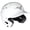 Glossy White, variant on Mizuno B6 Youth Baseball Batting Helmet - Solid Color