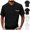Black, variant on Dovford Mens Short Sleeve Dress Shirts Wrinkle Free Solid Casual Button Down Shirts with Pocket 2025