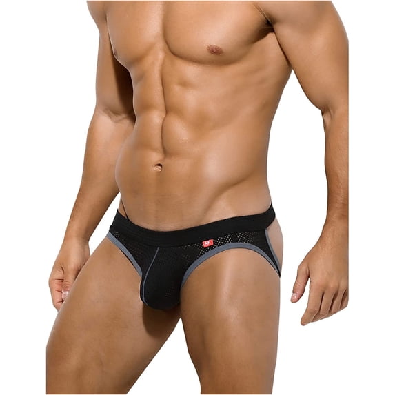 YAZI Men's Jockstrap Underwear Breathable Mesh Youth Athletic Supporter