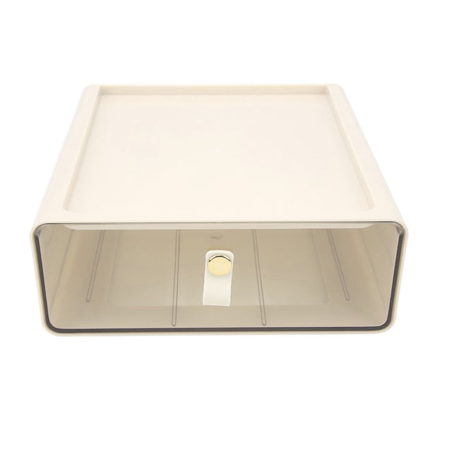 Heavy Duty Material Storage Box, Transparent Appearance For Easy Item Identification, Multi-Scene Desktop Organizer With Large Capacity Stackable Design