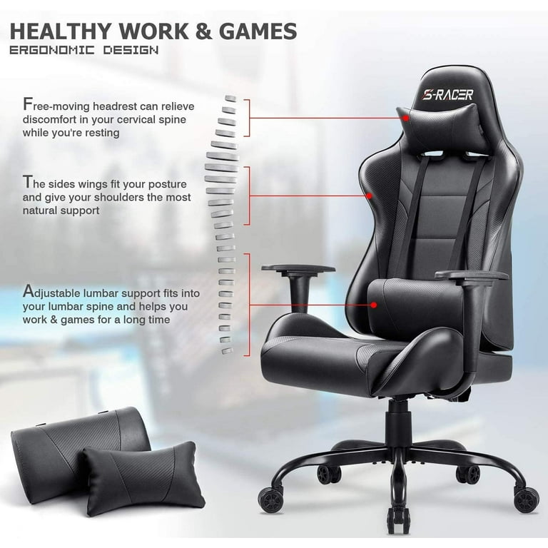 Air Cushion Gaming Chair, Executive Swivel Chair Adjustable Height