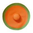 thumbnail image 2 of Sombrero de paja plegable con ala ancha para mujer, sombrero de paja con diseño de cúpula, colorido, a la moda, para vacaciones y playa, para verano, 2 of 4
