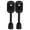 Black, variant on MRLESS 2-Pack Rustic Iron Table Legs, Removable Desk Support Legs, Heavy Duty Furniture Feet for Bench, Table, and Workbench