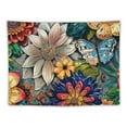 thumbnail image 5 of Creowell  Colorful Floral Tapestry Wall hanging, Bright Boho Fabric Blossom Tapestries, Multi Color Tapestry for Bedroom Home Hippie Wall Decor  40x30inch, 5 of 6