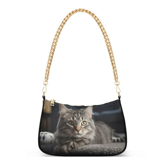 Cat Floor SofarWomen Small Shoulder Bag Crossbody Tote Hobo Bags Purse Clutch Handbags with Chain Strap for Women
