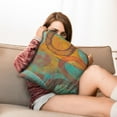 thumbnail image 7 of Lush Brown & Teal Geometry Pillow Covers - Stunning Décor for Living Room/Bedroom, 7 of 7