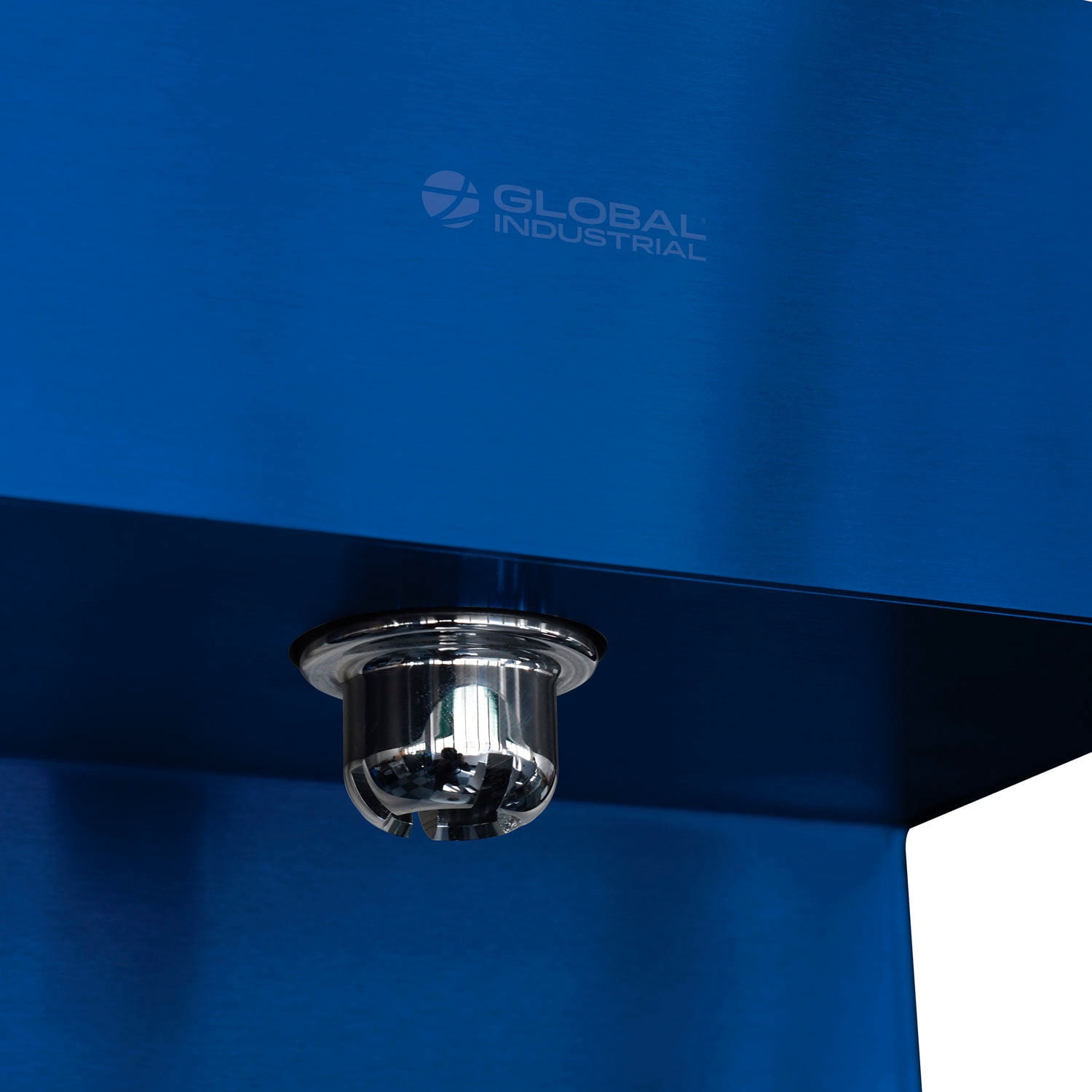 Outdoor Bottle Filling Station & Bi-Level Drinking Fountain, Blue Powder Coat