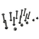 thumbnail image 1 of 10 juegos de tornillos negros , tornillos ranurada para encuadernación, remache de montaje, remache de uñas para encuadernac 10x25mm, 1 of 8