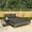 Grey, variant on vidaXL Daybed 2-Person Patio Garden Sun Lounge Bed with Cushions Poly Rattan