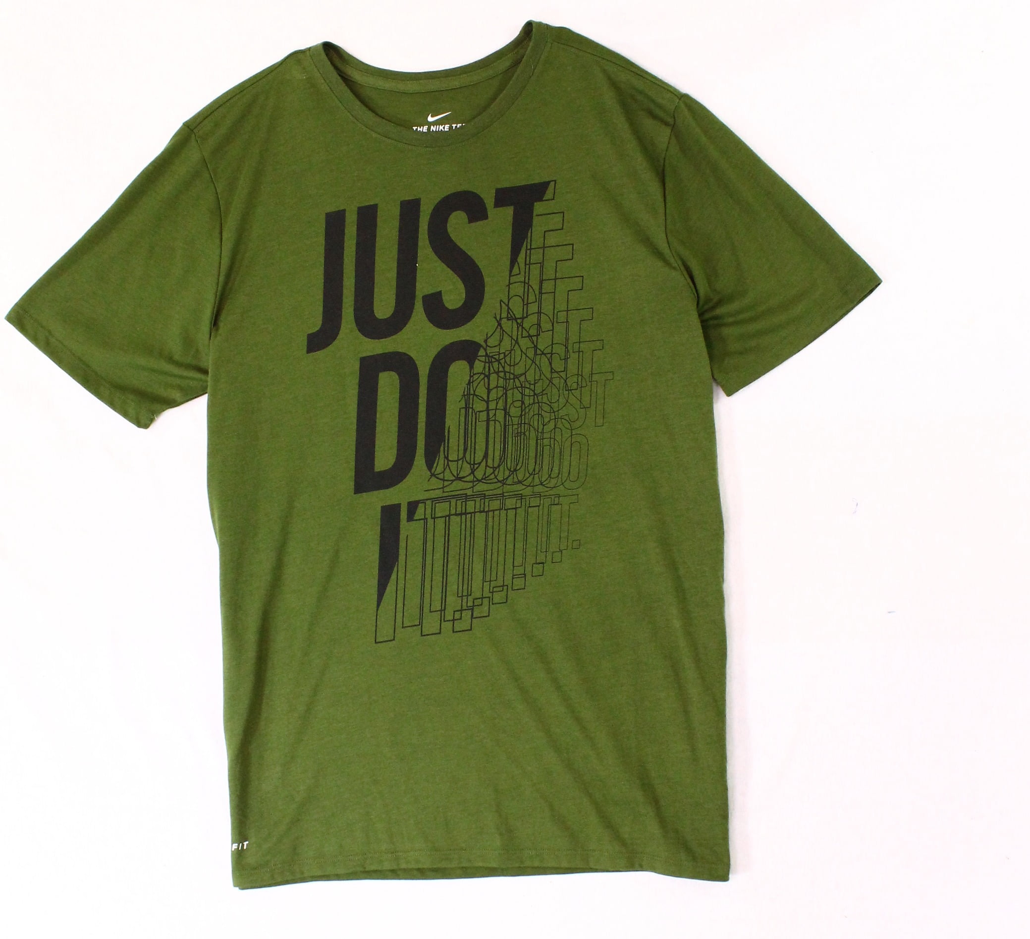 Nike Nike NEW Green Mens Size Large L Just Do It Graphic Print Tee T