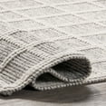 thumbnail image 5 of nuLOOM Huia Casual Striped Wool Blend Tassel Area Rug, 9' x 12', Ivory, 5 of 9