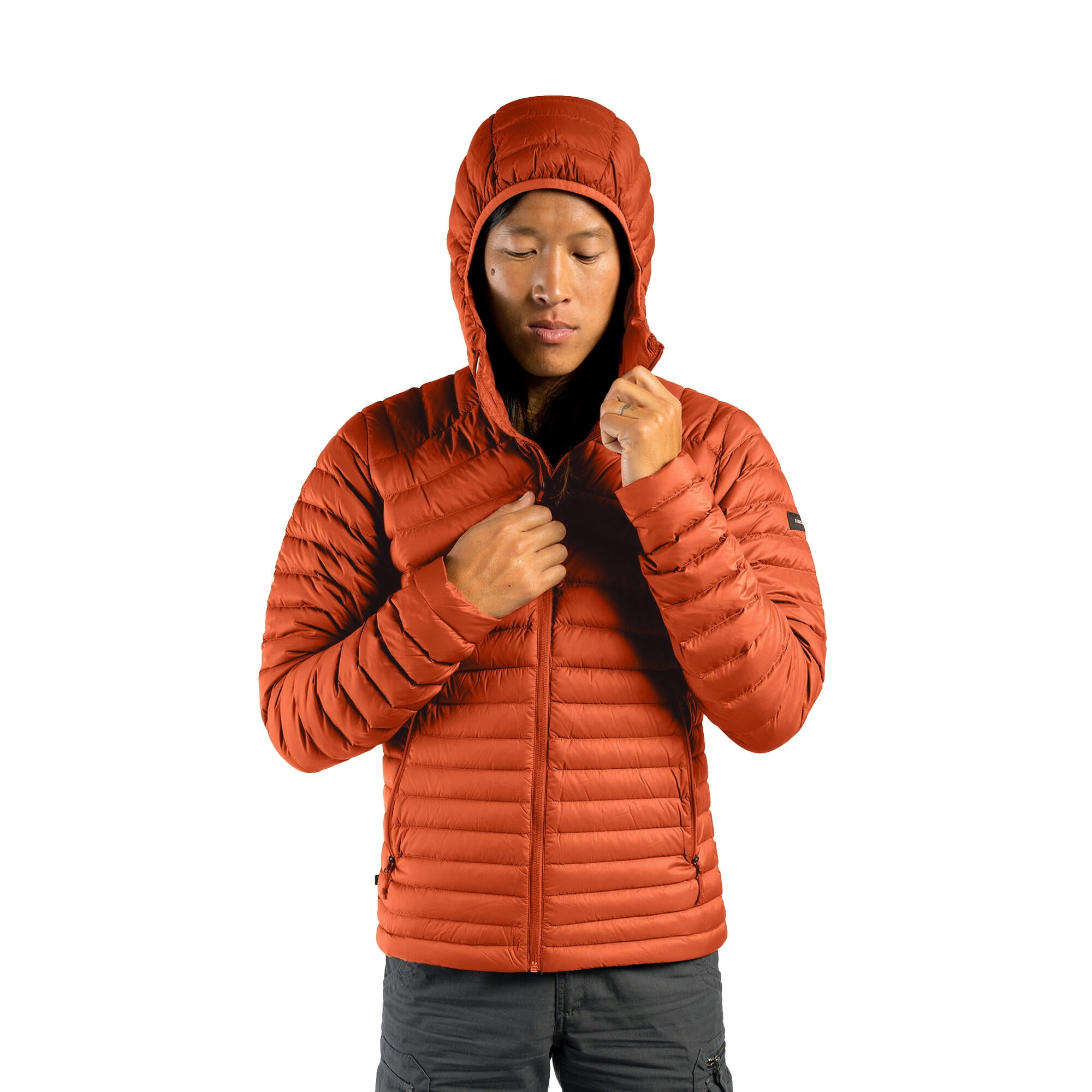 Hiking Jackets Decathlon Orange Insulated Jacket Men's Mountain