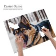 thumbnail image 2 of 500-Piece Wooden Jigsaw Puzzle for Adults - German Shepherd Snow Forest , Fun & Challenging Brain Teaser, Stylish Home Decor & Unique Gift, 2 of 7