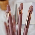 thumbnail image 6 of CoreLiving 10 Piece Rose Gold Inspirational Pens Set, Motivational Quote Ballpoint Pens with Stylus Tip for Touch Screen, Black Ink Scripture Pens for Women Office Supplies, 6 of 7